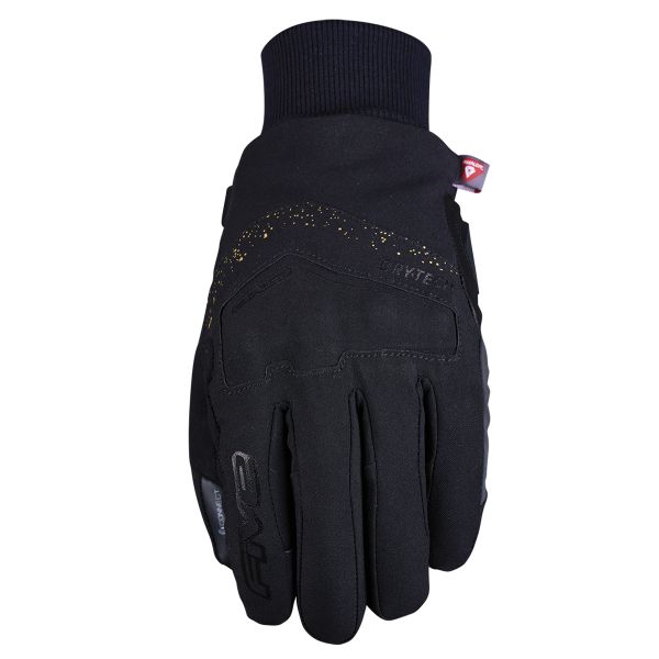 Motorcycle Gloves Five WFX District WP Woman Black Gold