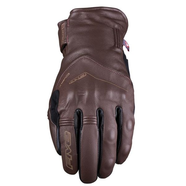 Motorcycle Gloves Five WFX Metro WP Brown