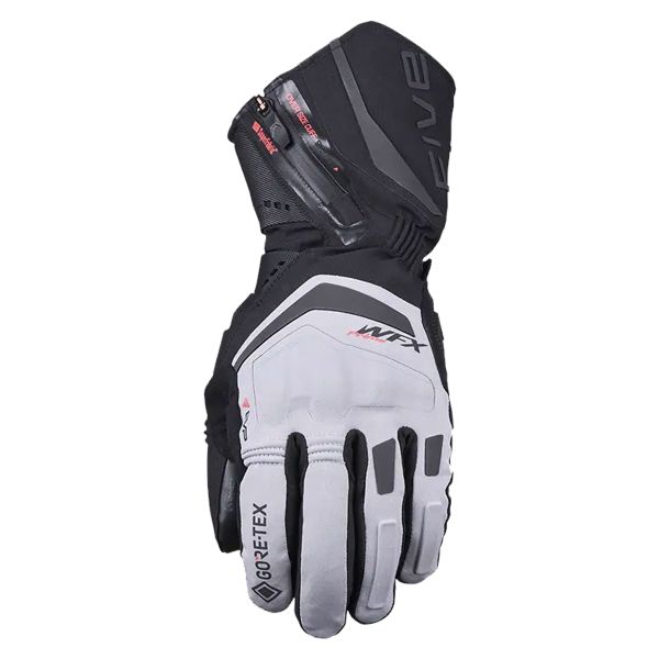 Motorcycle Gloves Five WFX Prime Evo GTX Black Grey