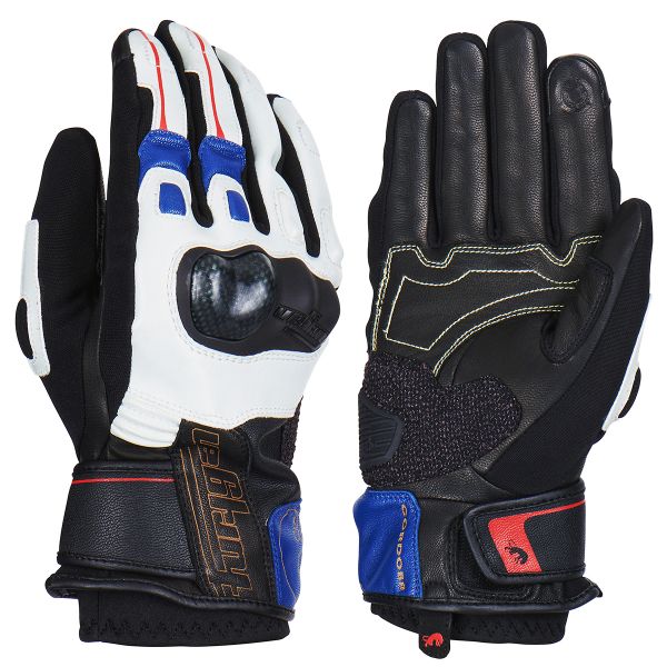 Motorcycle Gloves Furygan Cordoba Blue Pearl Red