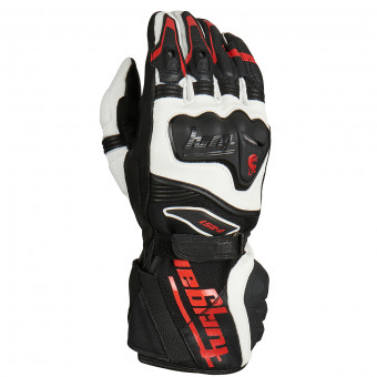Motorcycle Gloves Furygan F-RS1 Black Red White