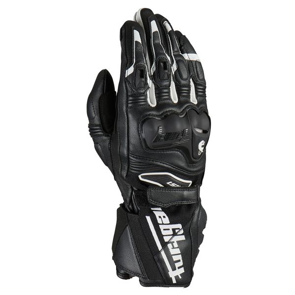 Motorcycle Gloves Furygan F-RS1 Black White Motorcycle Gloves Furygan F-RS1 Black White