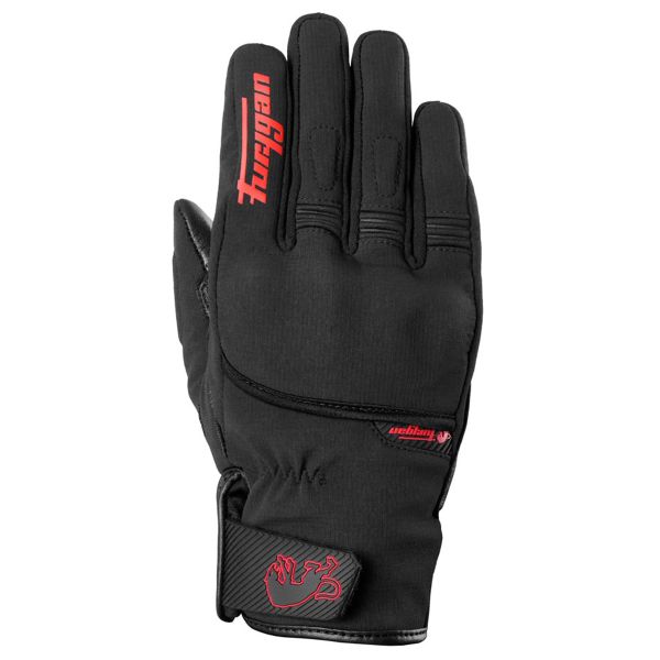 Motorcycle Gloves Furygan Jet All Seasons D3O Evo Black Red Motorcycle Gloves Furygan Jet All Seasons D3O Evo Black Red