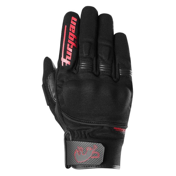 Motorcycle Gloves Furygan Jet D3O Evo Black Red Motorcycle Gloves Furygan Jet D3O Evo Black Red