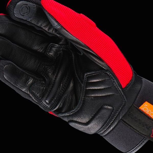 Motorcycle gloves Furygan Jet D3O Red Black at the best price | iCasque ...
