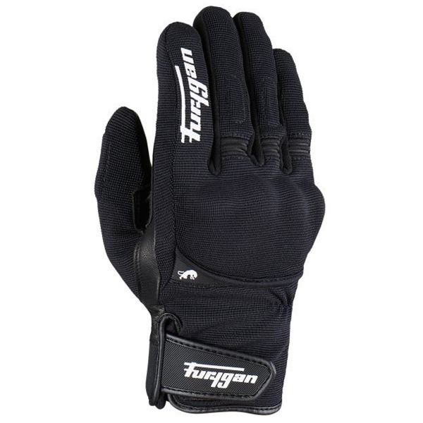 Motorcycle Gloves Furygan Jet Lady All Season D3O Black White
