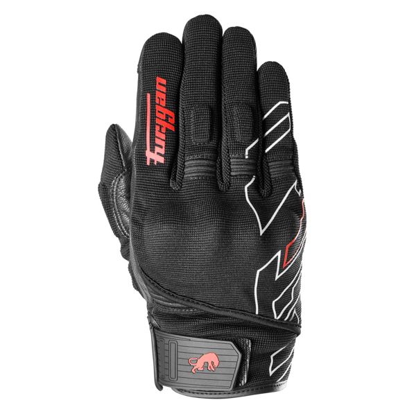 Motorcycle Gloves Furygan Jet Neon D3O Black Red Motorcycle Gloves Furygan Jet Neon D3O Black Red