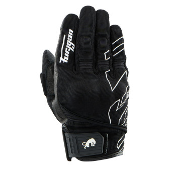 Motorcycle Gloves Furygan Jet Neon D3O Lady Black White