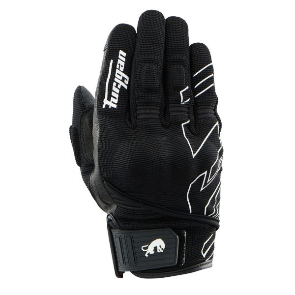 Motorcycle Gloves Furygan Jet Neon D3O Lady Black White