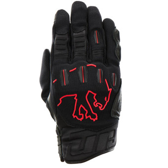 Motorcycle Gloves Furygan Skar All Season Black Red