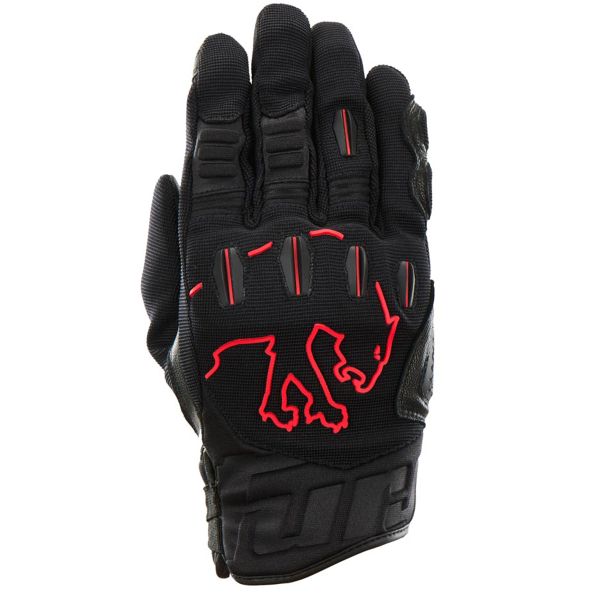 Motorcycle Gloves Furygan Skar All Season Black Red