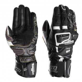 Motorcycle Gloves Furygan Styng20 Kevlar Black White Motorcycle Gloves Furygan Styng20 Kevlar Black White
