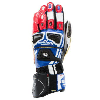 Motorcycle Gloves Furygan STYG21 X Kevlar Blue White Red