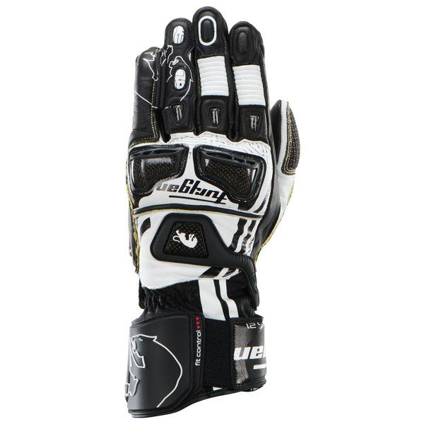 Motorcycle Gloves Furygan STYG21 X Kevlar White Black