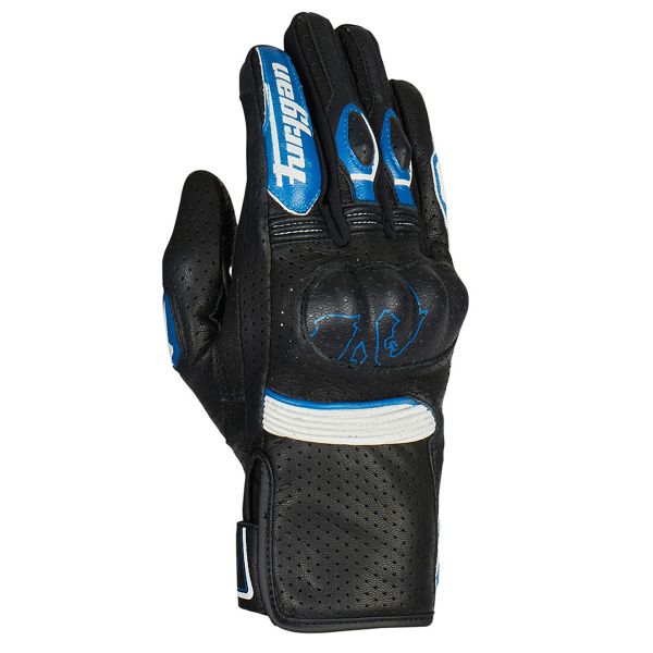 Motorcycle Gloves Furygan TD Roadster Black Blue White Motorcycle Gloves Furygan TD Roadster Black Blue White