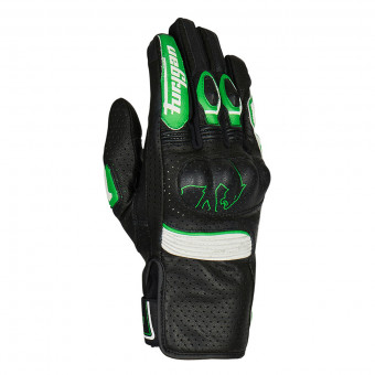 Motorcycle Gloves Furygan TD Roadster Black Green White