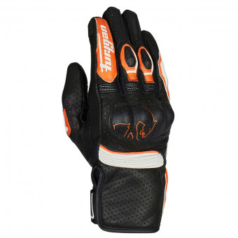 Motorcycle Gloves Furygan TD Roadster Black Orange White
