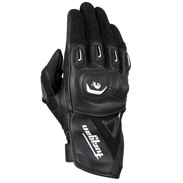 Motorcycle Gloves Furygan Volt Black White Motorcycle Gloves Furygan Volt Black White