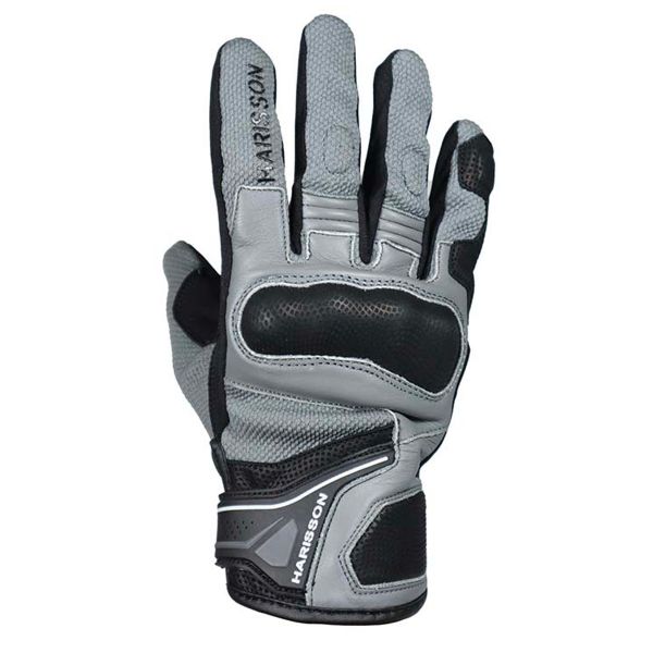 Motorcycle Gloves HARISSON Week-End Black Grey