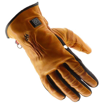 Motorcycle Gloves Helstons Benson Evo Leather Heaters Gold Motorcycle Gloves Helstons Benson Evo Leather Heaters Gold