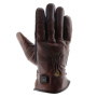 Motorcycle Gloves Helstons Benson Evo Heated Leather Brown