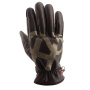 Motorcycle Gloves Helstons Blues Winter Leather Choco Beige