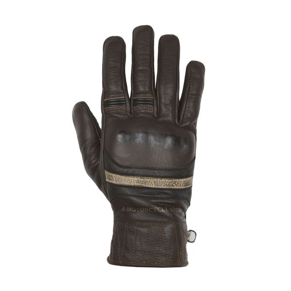Motorcycle Gloves Helstons Bora Winter Brown Beige