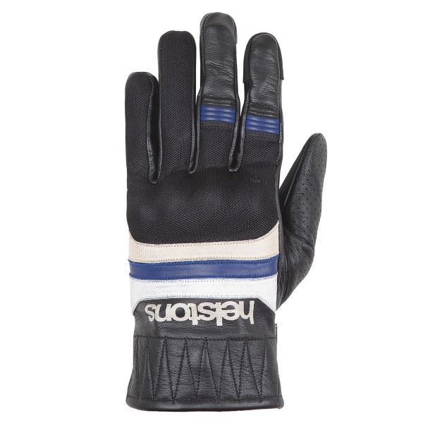 Motorcycle Gloves Helstons Bull Air Summer Black Blue Motorcycle Gloves Helstons Bull Air Summer Black Blue