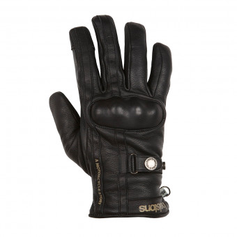 Motorcycle Gloves Helstons Burton Black Black