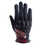 Motorcycle Gloves Helstons DS Lady Summer Leather Black Red White