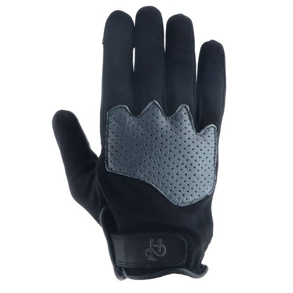 Motorcycle Gloves Helstons Dune Summer 4Ways Leather Black Grey