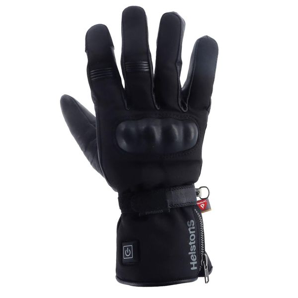 Motorcycle Gloves Helstons Ecko Girl Chauffant Leather Black