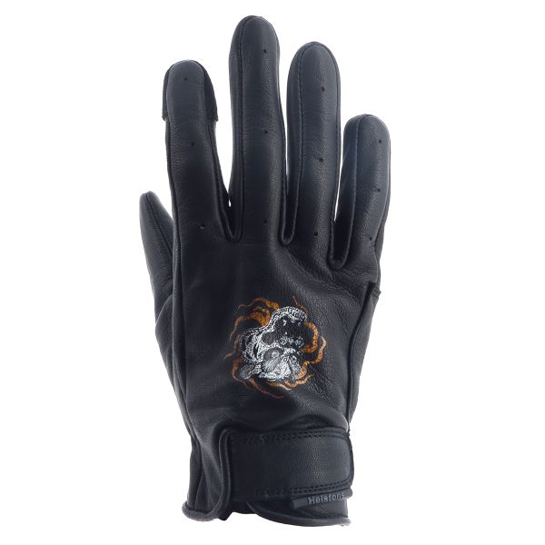 Motorcycle Gloves Helstons Feline Summer Leather Black Motorcycle Gloves Helstons Feline Summer Leather Black