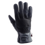Motorcycle Gloves Helstons Fender Heater Leather Black Grey