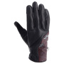 Motorcycle Gloves Helstons Flower Summer Black Burgundy