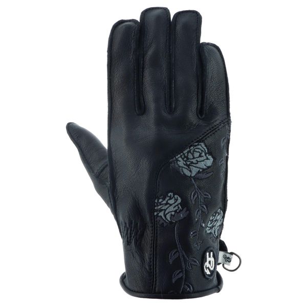 Motorcycle Gloves Helstons Flower Summer Black Motorcycle Gloves Helstons Flower Summer Black