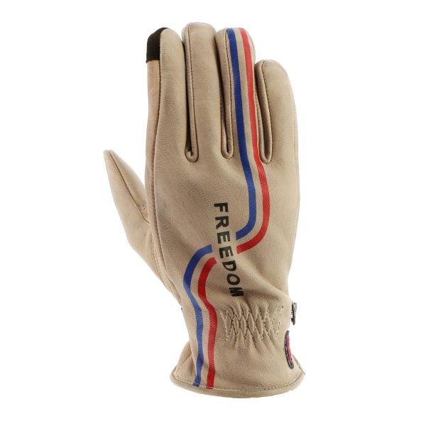 Motorcycle Gloves Helstons Freedom Lady Summer Beige Blue Red Motorcycle Gloves Helstons Freedom Lady Summer Beige Blue Red