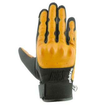 Motorcycle Gloves Helstons Go Summer Black Gold Motorcycle Gloves Helstons Go Summer Black Gold