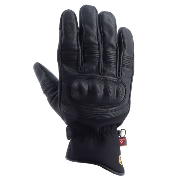 Motorcycle Gloves Helstons Horizon Winter Leather Black