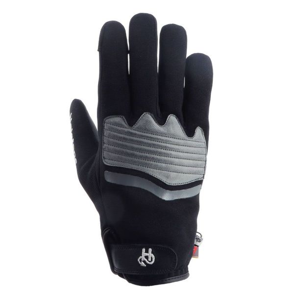 Motorcycle Gloves Helstons Jazz Winter 4Ways Leather Black Grey