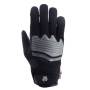 Motorcycle Gloves Helstons Jazz Winter 4Ways Leather Black Grey