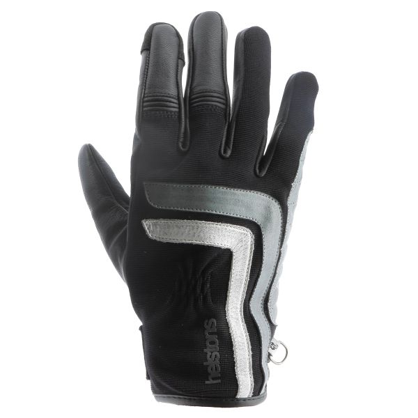 Motorcycle Gloves Helstons Jeff Summer Black Grey White Motorcycle Gloves Helstons Jeff Summer Black Grey White