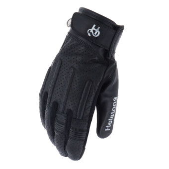 Motorcycle Gloves Helstons Leo Air Summer Black Black Motorcycle Gloves Helstons Leo Air Summer Black Black