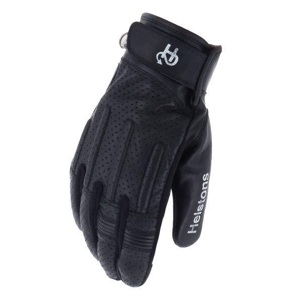 Motorcycle Gloves Helstons Leo Air Summer Black Black