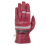 Motorcycle Gloves Helstons Mora Air Summer Burgundy White