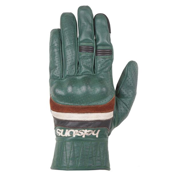 Motorcycle Gloves Helstons Mora Air Summer Green Brown Motorcycle Gloves Helstons Mora Air Summer Green Brown