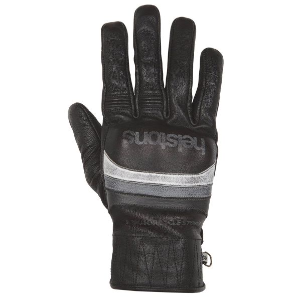 Motorcycle Gloves Helstons Mora Black White Grey Motorcycle Gloves Helstons Mora Black White Grey