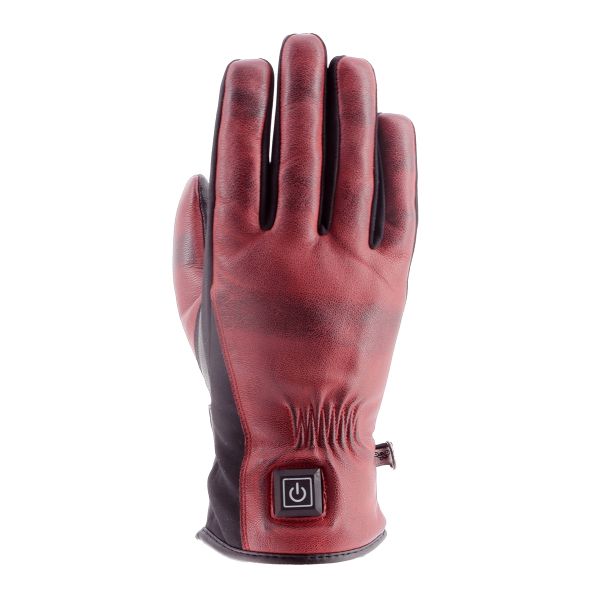 Motorcycle Gloves Helstons Nelly Heated Red Black