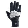 Motorcycle Gloves Helstons Neo Air Summer Leather Black White