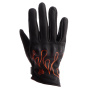 Motorcycle Gloves Helstons Rod Air Lady Summer Leather Black Orange